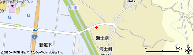 秋田県由利本荘市西目町海士剥海士剥3周辺の地図