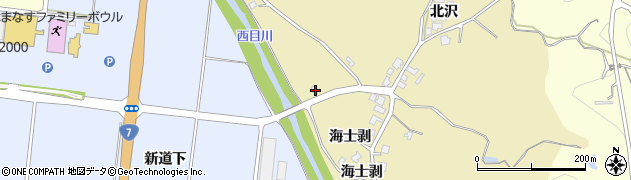 秋田県由利本荘市西目町海士剥海士剥8周辺の地図