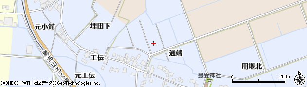 秋田県由利本荘市埋田周辺の地図