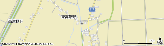 秋田県横手市大雄新町西136周辺の地図