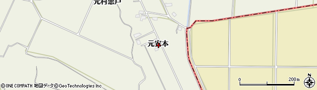 秋田県仙北郡美郷町金沢西根元安本周辺の地図