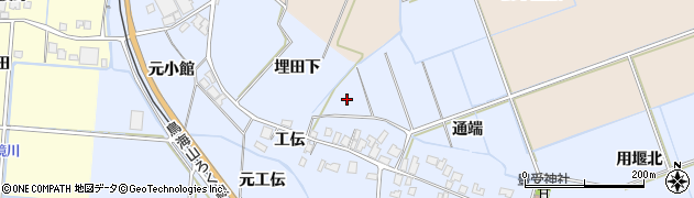 秋田県由利本荘市埋田埋田下周辺の地図