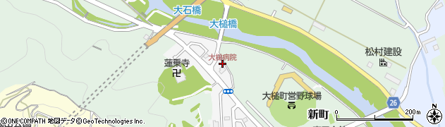 大槌病院周辺の地図