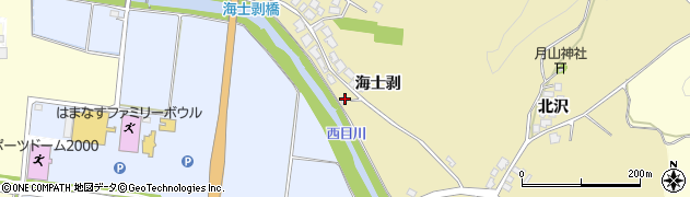 秋田県由利本荘市西目町海士剥海士剥40周辺の地図