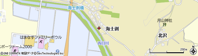 秋田県由利本荘市西目町海士剥海士剥45周辺の地図