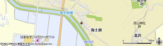 秋田県由利本荘市西目町海士剥海士剥48周辺の地図