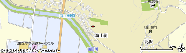 秋田県由利本荘市西目町海士剥海士剥周辺の地図