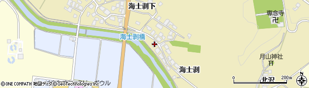 秋田県由利本荘市西目町海士剥海士剥68周辺の地図