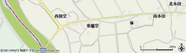 秋田県仙北郡美郷町金沢西根東熊堂周辺の地図
