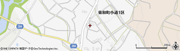岩手県花巻市東和町小通１区周辺の地図