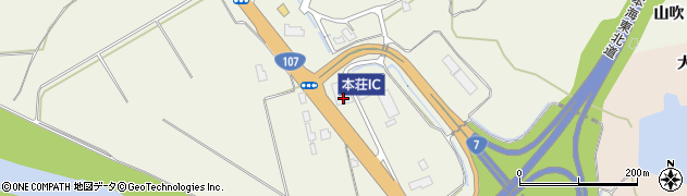 秋田県由利本荘市二十六木（岡本）周辺の地図