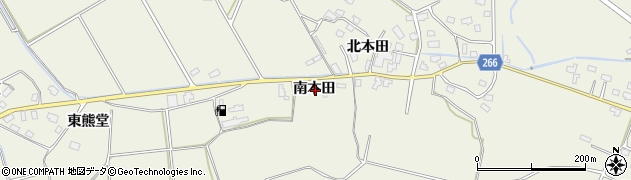 秋田県仙北郡美郷町金沢西根南本田周辺の地図