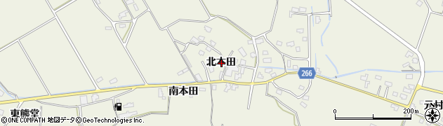 秋田県仙北郡美郷町金沢西根北本田周辺の地図