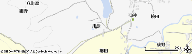 秋田県由利本荘市薬師堂川原周辺の地図