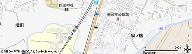 秋田県由利本荘市薬師堂（堂ノ下）周辺の地図