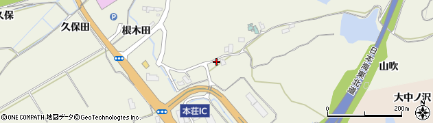 秋田県由利本荘市二十六木（根木田）周辺の地図