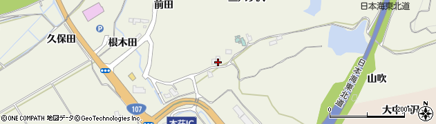 秋田県由利本荘市二十六木三六ヶ沢2周辺の地図