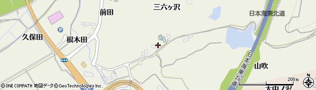 秋田県由利本荘市二十六木三六ヶ沢4周辺の地図