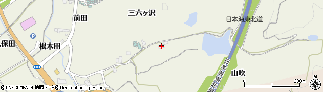 秋田県由利本荘市二十六木三六ヶ沢11周辺の地図