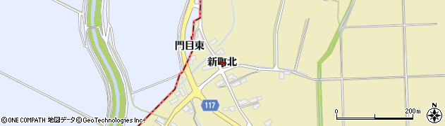 秋田県横手市大雄（新町北）周辺の地図