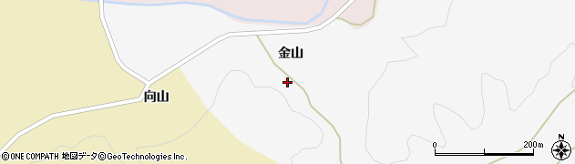 秋田県由利本荘市金山周辺の地図