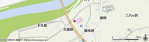 秋田県由利本荘市二十六木（久保田）周辺の地図