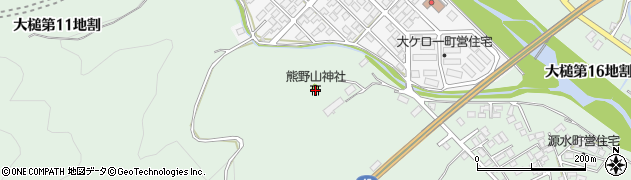 熊野山神社周辺の地図