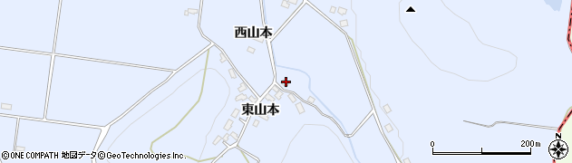 秋田県仙北郡美郷町飯詰東山本100周辺の地図
