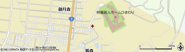 秋田県由利本荘市西目町海士剥御月森周辺の地図
