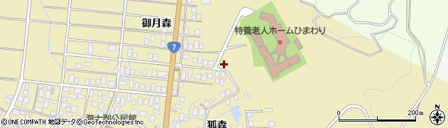 秋田県由利本荘市西目町海士剥（御月森）周辺の地図