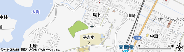 秋田県由利本荘市薬師堂深持周辺の地図