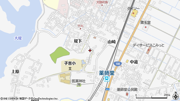 〒015-0041 秋田県由利本荘市薬師堂の地図