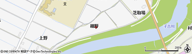 秋田県由利本荘市薬師堂（細野）周辺の地図