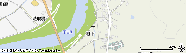 秋田県由利本荘市二十六木（村下）周辺の地図
