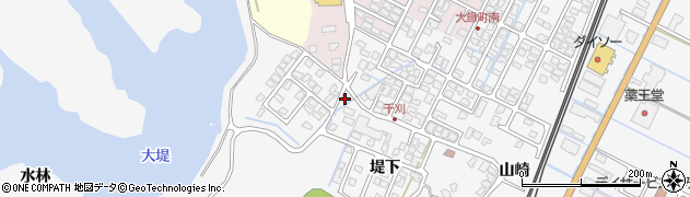 秋田県由利本荘市薬師堂（堤下）周辺の地図