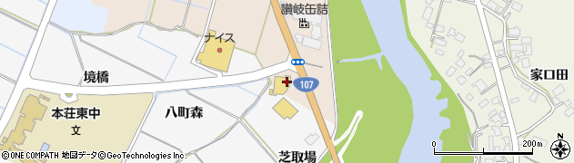 秋田トヨペット　本荘店周辺の地図