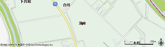 秋田県横手市黒川（清水）周辺の地図