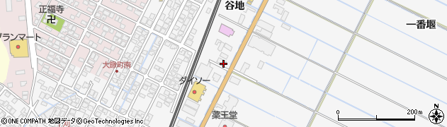 秋田県由利本荘市薬師堂谷地83周辺の地図