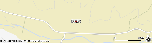 秋田県由利本荘市南ノ股（伏見沢）周辺の地図