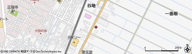 秋田県由利本荘市薬師堂谷地121周辺の地図