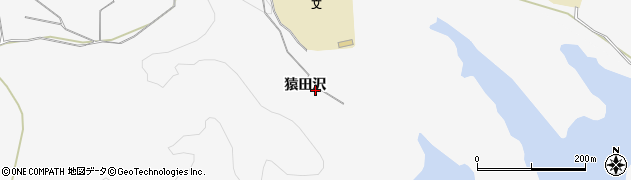 秋田県由利本荘市薬師堂（猿田沢）周辺の地図