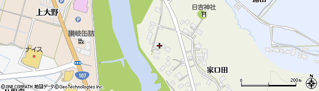 秋田県由利本荘市二十六木（家口田）周辺の地図