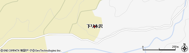 秋田県由利本荘市南ノ股（下リ木沢）周辺の地図