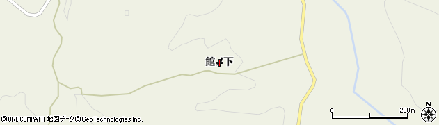 秋田県由利本荘市滝（館ノ下）周辺の地図