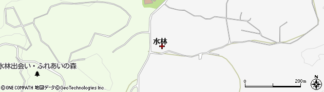 秋田県由利本荘市薬師堂（水林）周辺の地図