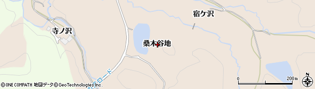 秋田県横手市金沢桑木谷地周辺の地図