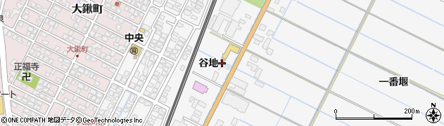 秋田県由利本荘市薬師堂谷地周辺の地図