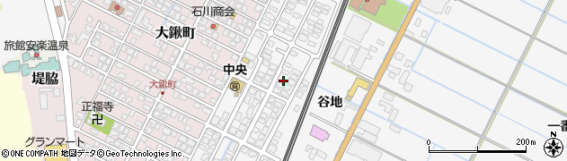 秋田県由利本荘市薬師堂谷地181周辺の地図