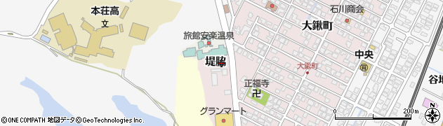 秋田県由利本荘市堤脇51周辺の地図