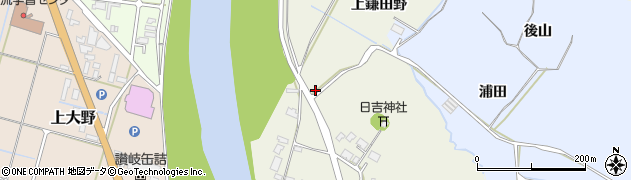 秋田県由利本荘市二十六木上鎌田野56周辺の地図